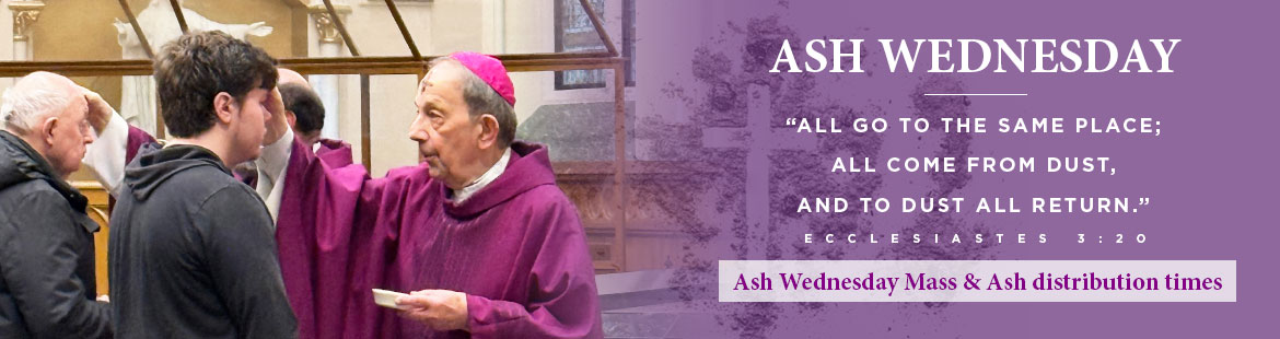 Ash Wednesday schedules 